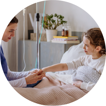 nurse with patient