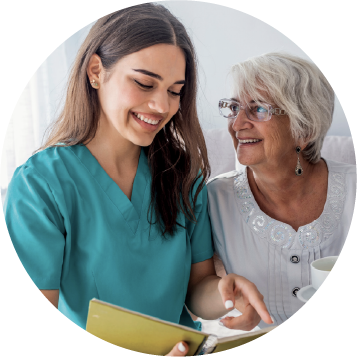 nurse with patient