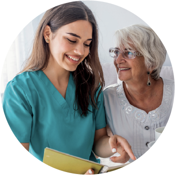 nurse with patient